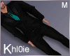 K Black Teal Suit