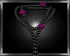 b pink ros' necklace