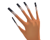 black embossed nails
