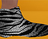 Gray Tiger Stripe Slippers (M)