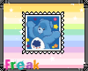 Grumpy Bear Stamp