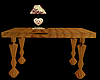 Rustic Table and Lamp