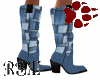 Patchwork Jean Boots