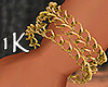 !1K Savvy Bracelet Gold