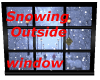 Snowing Outside window
