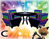 (C) Rainbow Chat Table
