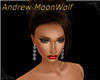 Metallic pearl earrings