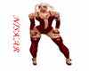 pf bodysuit pvc red