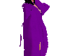 Purple Long Fur Coat