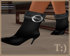 high fashion black boots