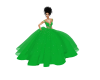 Elegant Green Ball Gown