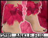 +KM+ Ankle Fur Pink