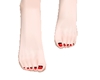 Dark Red Dainty Feet