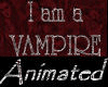 I AM A VAMPIRE sticker