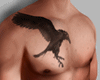Scarlxrd's crow tattoo