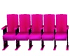 Neon row chairs