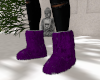 Deep Purple Fur Boots