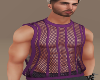 Purple Mesh Top
