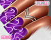 q. Swirly Purple Nails S