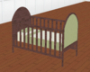 [W]Green Fern Baby Crib