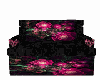 Black Pink Rose sofa