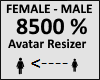 Avatar scaler 8500%