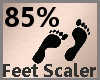 Feet Scale 85% F