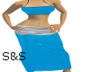[S&S] Blue top and skirt