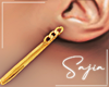 S! Gold Earring long ✘