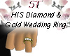 ST}Diamond Gold Ring HIS