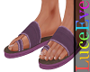 Purple Beach Sandals