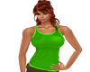 green tank top