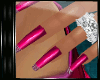 P~ HotPink Diamond Nails