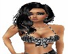 BLACK CHECKERED TOP