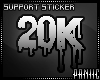 20K SUPPORT STICKER