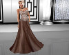 Beaded Chocolate Gown