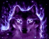 Purple Spirit Wolf Couch