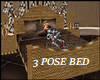 3 person pose bed