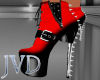 JVD Red Spiked Boots