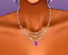 purple & silver necklace
