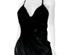 BlackSatin Short Dress