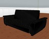 Black leopard print sofa