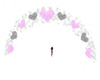 Wedding Arch Pink/Silver
