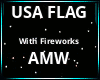 USA FLAG W/ FIREWORKS!