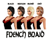 (20D) French braid black