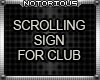 Scrolling Sign