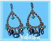 *VK*Blue boho earrings
