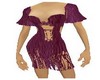 purple letaher dress
