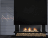 ND| Black Fireplace