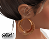 Burnished Copper Hoops1 